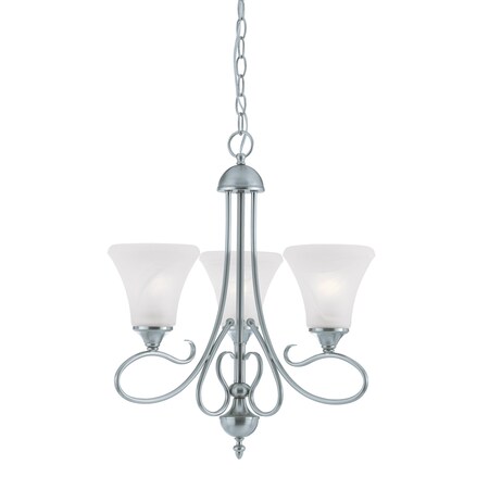 Thomas Elipse 20'' Wide 3Light Chandelier, Brushed Nickel SL811378